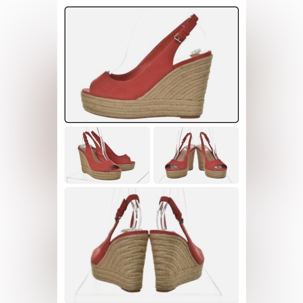 Dolce Vita Red Wedge Espadrilles